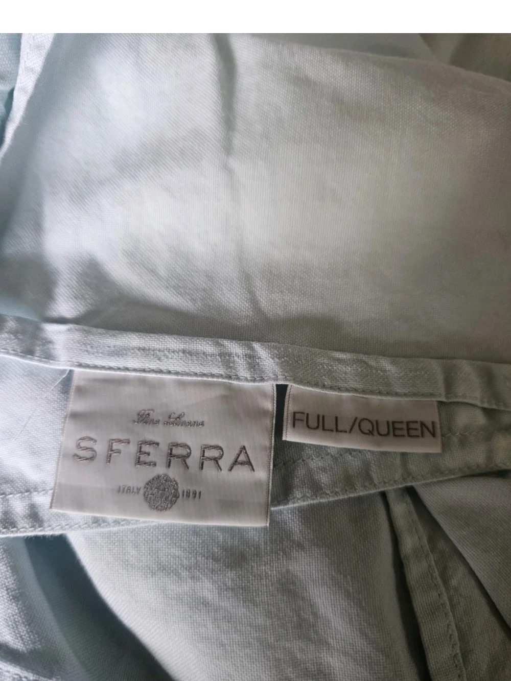 SFERRA Larino Queen Sheet Set, With Pillowcases,  Mint Green, Luxury Bedding